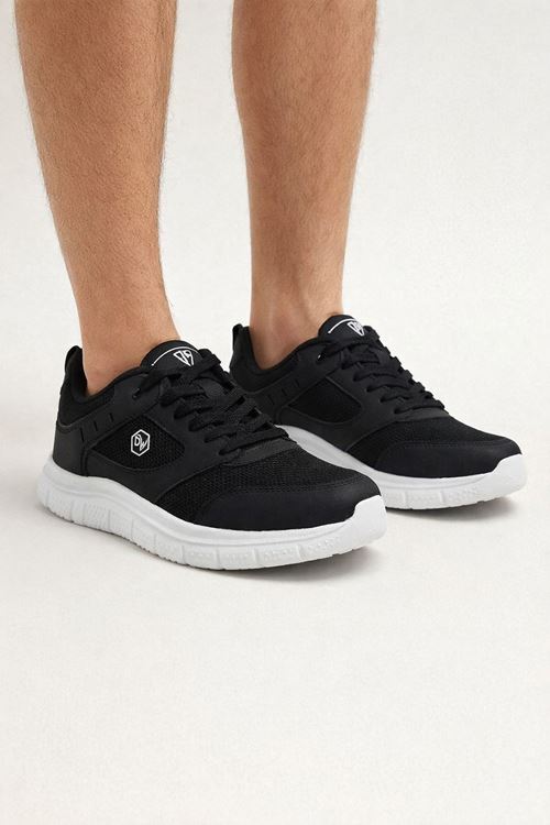 Büyük Beden Ortopedik Rahat Taban Bağcıklı Triko File Yazlık Spor Yürüyüş 45 46 47 Numara Ayakkabı Sneaker