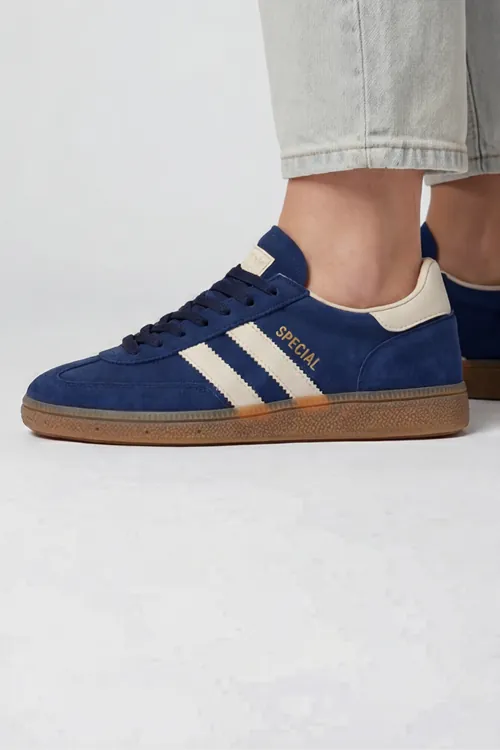 Timeless Classic Beyaz Lacivert-Bej Premium Konfor & Zamansız Stil Günlük Unisex Sneaker Ayakkabı