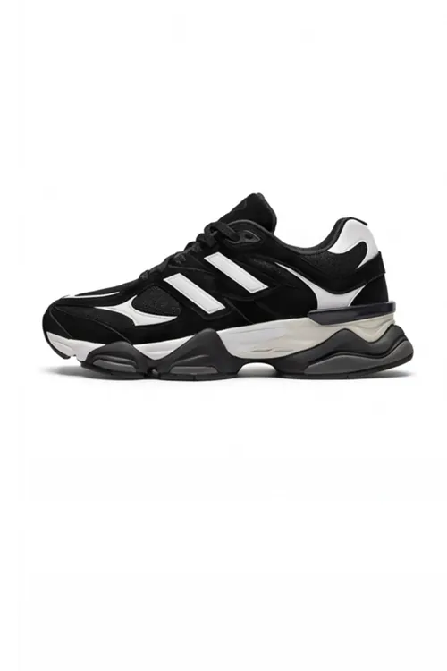 Cloud-Strut Retro-Modern Unisex Sneaker - Yüksek Tabanlı, Nefes Alabilen File Panelli Siyah Beyaz Günlük Spor Ayakkabı ve Yürüyüş Serisi