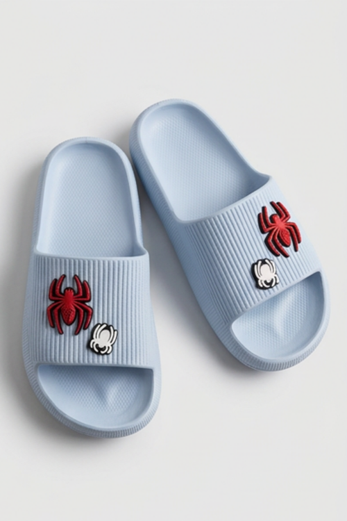 Hero-Clog Macera Serisi - Gri Maske Figürlü Erkek Çocuk - Bebek Terlik : Ultra Hafif, Anatomik İç Tabanlı ve Kaymaz Yazlık Çocuk Açık Terlik