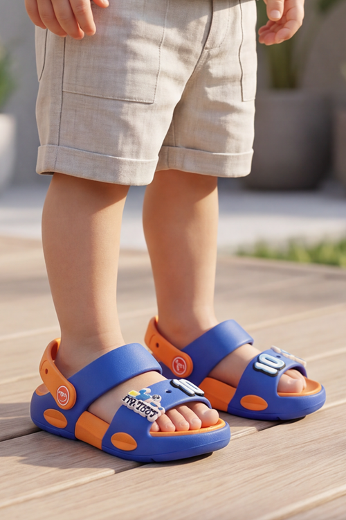SuperNova Ultra Konfor Çift Tabanlı Ortopedik Bebek ve Çocuk Sandalet Terlik(25-30 Beden)