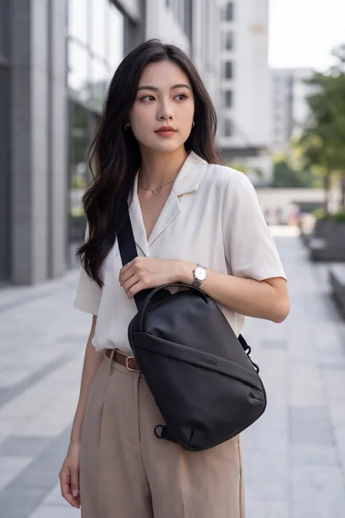 Gizli Cepli Çok Bölmeli Unisex Göğüs Ve Omuz Çantası Çapraz Askılı Ergonomik Sırt Çantası Seyahat Ve Günlük Body Bag