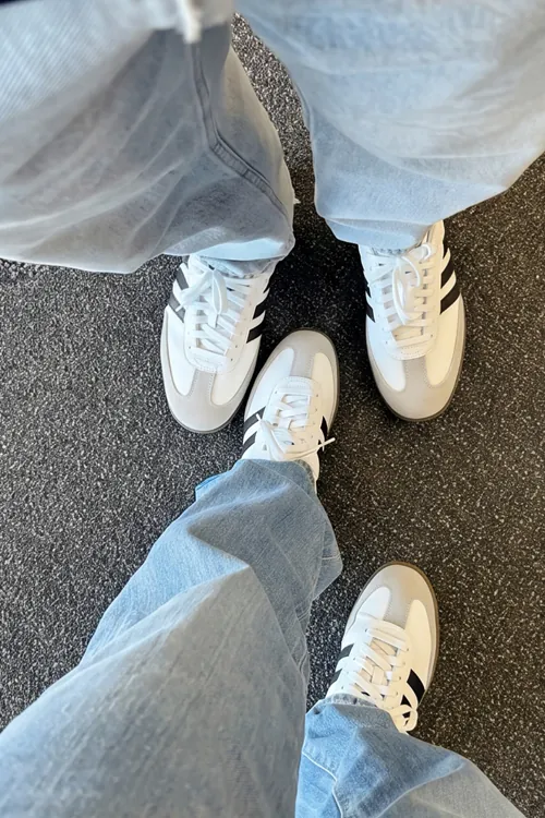 Retro Classic Süet Detaylı Günlük Unisex Beyaz Sneaker,  Zamansız Tasarım Yürüyüş Ayakkabısı