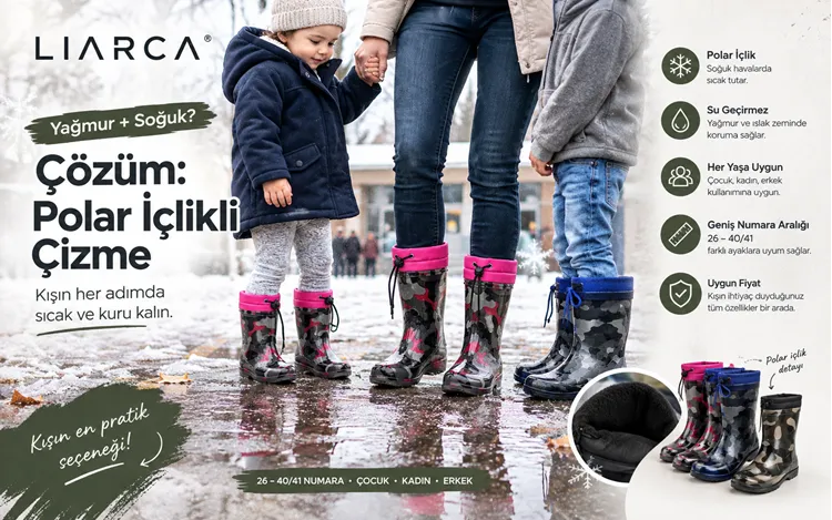 Yağmurlu ve Soğuk Günlerin Vazgeçilmezi: Polar İçlikli Su Geçirmez Çizme Neden Bu Kadar Tercih Ediliyor?