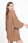 Yarasa Kol Mevsimlik Hırka Camel