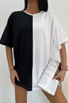 Üst Kalite 30/1 Süprem Kumaş Oversize Cift Renk Tshirt