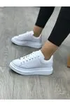 Beyaz Yüksek Taban Sneakers