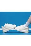 Santa Monica Beyaz Spor Ayakkabı – Hafif, Nefes Alabilen Günlük Yürüyüş Sneaker