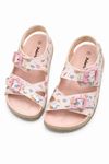 Ponchiq Kız Çocuk Pembe Baskılı Yazlık Sandalet 26-35