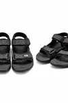 Nature Step - Etiket Detaylı Siyah Çift Cırtlı Erkek Çocuk Sandalet