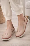 Kadın Ortopedik Delikli Comfort Günlük Ayakkabı Pudra Pembe