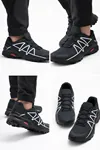 Erkek Outdoor Spor Ayakkabı Trail Running Trekking Kaymaz Taban Lacivert