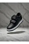 Çocuk Cilt Cırt Cırtlı Siyah Beyaz Sneaker – Premium Kalite, Hafif & Dayanıklı, Rahat Taban