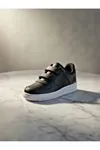 Çocuk Cilt Cırt Cırtlı Siyah Beyaz Sneaker – Premium Kalite, Hafif & Dayanıklı, Rahat Taban