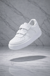 Çocuk Cilt Cırt Cırtlı Beyaz Sneaker – Premium Kalite, Hafif & Dayanıklı, Rahat Taban