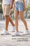 Velora Air Unisex Sneaker Hafif Nefes Alabilir Günlük Spor Ayakkabı Beyaz Siyah