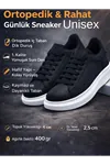 Santa Monica Siyah Spor Ayakkabı – Hafif, Nefes Alabilen Günlük Yürüyüş Sneaker