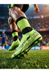 Pro-X Profesyonel Futbol Ayakkabısı Halısaha Çim Saha Çoraplı Çocuk Krampon Yetişkin