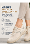 Walkmax Pro Bej Kadın Ultra Hafif Ekstra Rahat Ortopedik Nefes Alabilen Günlük Yürüyüş Ayakkabısı