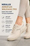 Walkmax Pro Bej Kadın Ultra Hafif Ekstra Rahat Ortopedik Nefes Alabilen Günlük Yürüyüş Ayakkabısı