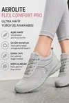 Walkmax Pro Buz Gri Kadın Ultra Hafif Ekstra Rahat Ortopedik Nefes Alabilen Günlük Yürüyüş Ayakkabısı