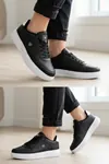Daily Comfort Siyah Beyaz Rahat Günlük Yumuşak Tabanlı 4 Mevsim Trend Sneaker Ayakkabı