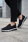 Ultra Hafif Nefes Alabilir Siyah Beyaz Slip-On Sneaker Günlük Rahat Erkek Spor Ayakkabı