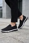 Ultra Hafif Nefes Alabilir Siyah Beyaz Slip-On Sneaker Günlük Rahat Erkek Spor Ayakkabı