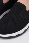 Ultra Hafif Nefes Alabilir Siyah Beyaz Slip-On Sneaker Günlük Rahat Erkek Spor Ayakkabı