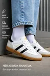 Timeless Classic Beyaz Siyah Premium Konfor & Zamansız Stil Günlük Unisex Sneaker Ayakkabı