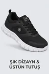 Büyük Beden Ortopedik Rahat Taban Bağcıklı Triko File Yazlık Spor Yürüyüş 45 46 47 Numara Ayakkabı Sneaker
