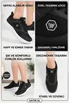 Büyük Beden Ortopedik Rahat Taban Bağcıklı Triko File Yazlık Spor Yürüyüş 45 46 47 Numara Ayakkabı Sneaker