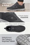 Büyük Beden Ortopedik Rahat Taban Bağcıklı Triko File Yazlık Spor Yürüyüş 45 46 47 Numara Ayakkabı Sneaker