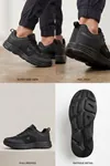 Comfy Step Siyah Günlük Spor Sneaker – Kaymaz Taban Konfor Serisi Erkek Ayakkabı 