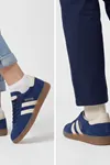 Timeless Classic Beyaz Lacivert-Bej Premium Konfor & Zamansız Stil Günlük Unisex Sneaker Ayakkabı