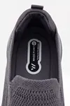 Ultra Hafif Nefes Alabilir Füme Gri Slip-On Sneaker Günlük Rahat Erkek Spor Ayakkabı