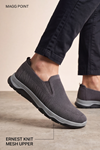 Ultra Hafif Nefes Alabilir Füme Gri Slip-On Sneaker Günlük Rahat Erkek Spor Ayakkabı