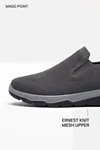 Ultra Hafif Nefes Alabilir Füme Gri Slip-On Sneaker Günlük Rahat Erkek Spor Ayakkabı
