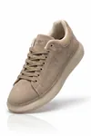 Sınırlı Sayıda Hakiki Deri Yüksek Jel Taban İthal Bağcıklı Sneaker Spor Ayakkabı 6073
