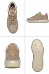 Sınırlı Sayıda Hakiki Deri Yüksek Jel Taban İthal Bağcıklı Sneaker Spor Ayakkabı 6073