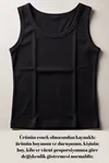 Premium Pamuklu Kumaş Kadın Siyah Crop Atlet - U Yakalı Spor ve Şık Basic Bluz - Slim Fit Yazlık Üst