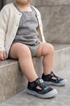 LuminaWalk-Esnek Tabanlı Burun Korumalı Cırt Cırtlı Unisex Kız Erkek Bebek Ayakkabısı - Parıltılı Kamuflaj Desenli Hafif İlk Adım Kreş ve Anaokulu Ayakkabısı