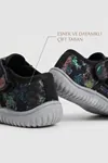 LuminaWalk-Esnek Tabanlı Burun Korumalı Cırt Cırtlı Unisex Kız Erkek Bebek Ayakkabısı - Parıltılı Kamuflaj Desenli Hafif İlk Adım Kreş ve Anaokulu Ayakkabısı