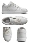 Düz Taban Unisex Cilt Rahat Tabanlı Günlük Spor Ayakkabı Sneaker 36 37 38 39 40 Numara