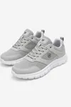 PureWalk Unisex Gri Kalın Tabanlı Spor Ayakkabı - Hafif Esnek Günlük Yürüyüş Sneaker Rahat Koşu ve Şehir Ayakkabısı