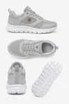 PureWalk Unisex Gri Kalın Tabanlı Spor Ayakkabı - Hafif Esnek Günlük Yürüyüş Sneaker Rahat Koşu ve Şehir Ayakkabısı