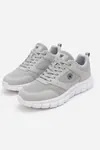 PureWalk Unisex Gri Kalın Tabanlı Spor Ayakkabı - Hafif Esnek Günlük Yürüyüş Sneaker Rahat Koşu ve Şehir Ayakkabısı