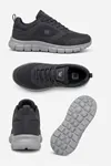 PureWalk Unisex Füme Kalın Tabanlı Spor Ayakkabı - Hafif Esnek Günlük Yürüyüş Sneaker Rahat Koşu ve Şehir Ayakkabısı