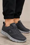 PureWalk Unisex Füme Kalın Tabanlı Spor Ayakkabı - Hafif Esnek Günlük Yürüyüş Sneaker Rahat Koşu ve Şehir Ayakkabısı