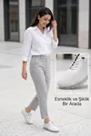 FlexiGel Tam Ortopedik Jel Tabanlı Kadın Beyaz Loafer - Ultra Esnek Nefes Alabilir Hafif Günlük Anne Ayakkabısı